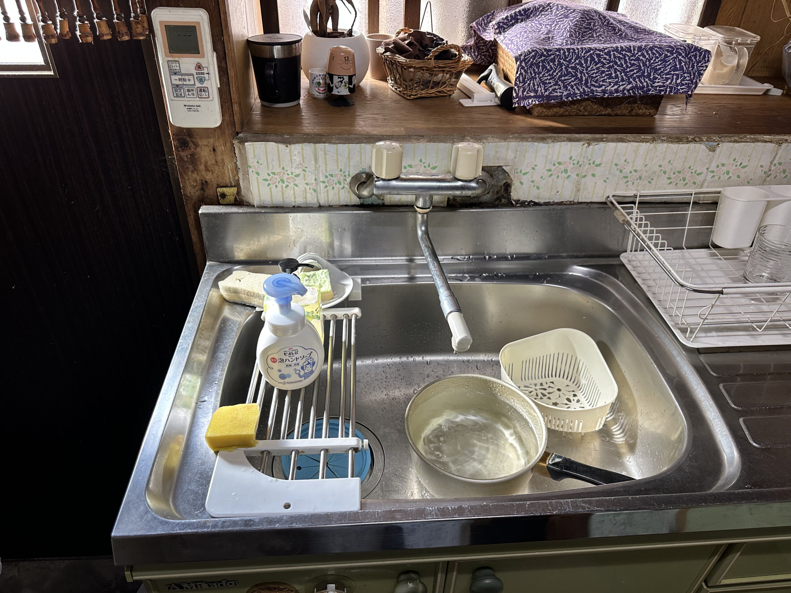 吹田市台所蛇口水漏れ修理